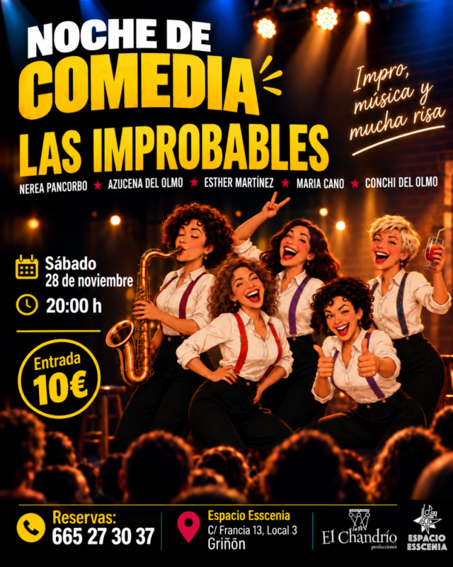 Cartel: Noche de Comedia – Las Improbables